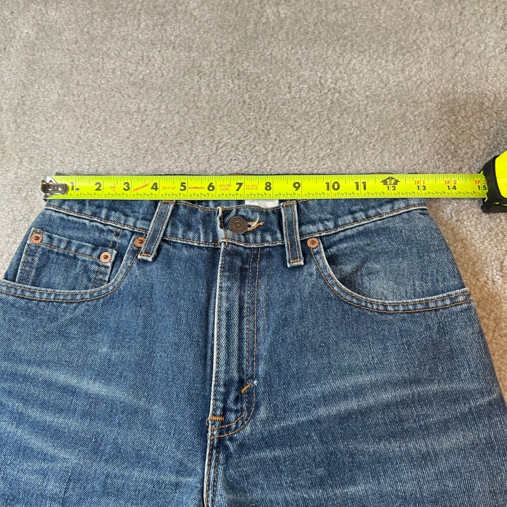 Vintage 90s Levis 550 Relaxed Fit Jeans Kids 3 JR L Blue High Rise Made In USA - Picture 11 of 16